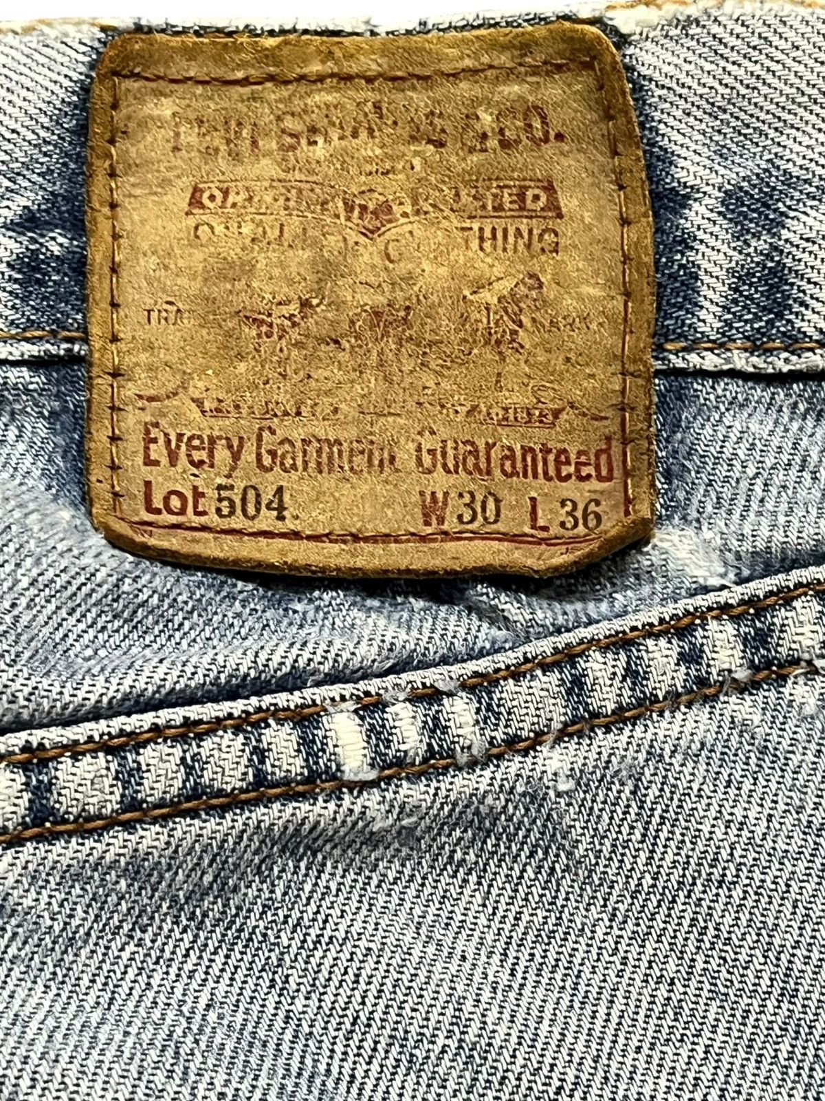 Levi's Vintage Clothing Vintage Levi’s 504 Baggy Long Leg Faded Denim Size US 30 / EU 46 - 8 Thumbnail