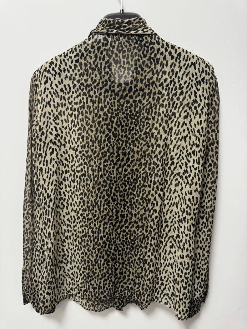 Saint Laurent Paris Saint Laurent Paris14ss bow tie mulberry silk caramel leop Size XS / US 0-2 / IT 36-38 - 2 Thumbnail