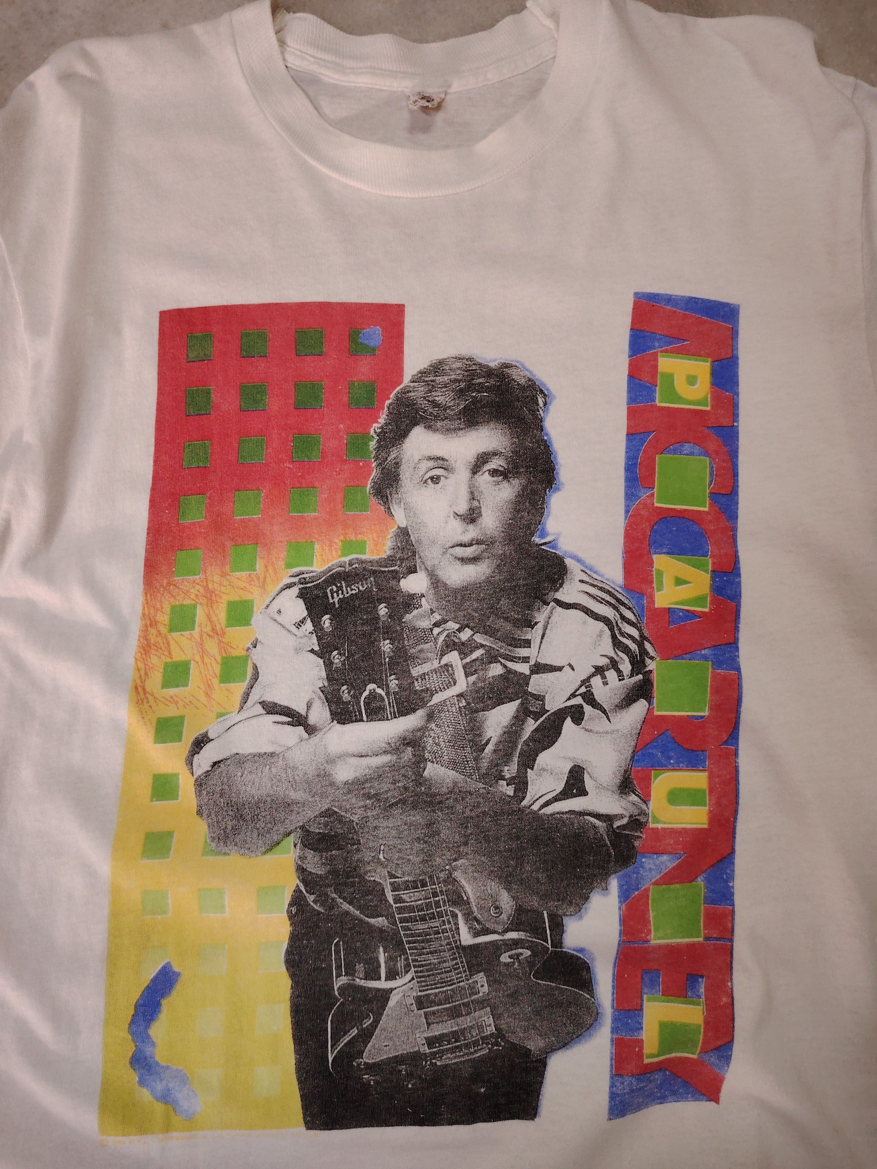 Band Tees × Vintage Vintage 1989/90 Paul McCartney Tour Concert Size US XL / EU 56 / 4 - 4 Thumbnail