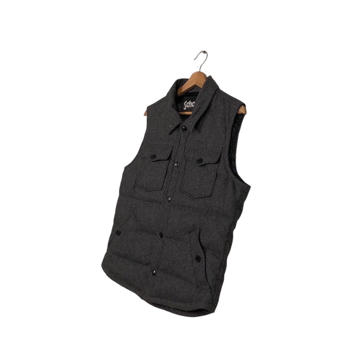 Schott × Vintage 📌Vintage Biker Puffer Vest Jacket Schott N.Y.C Size US M / EU 48-50 / 2 - 3 Thumbnail