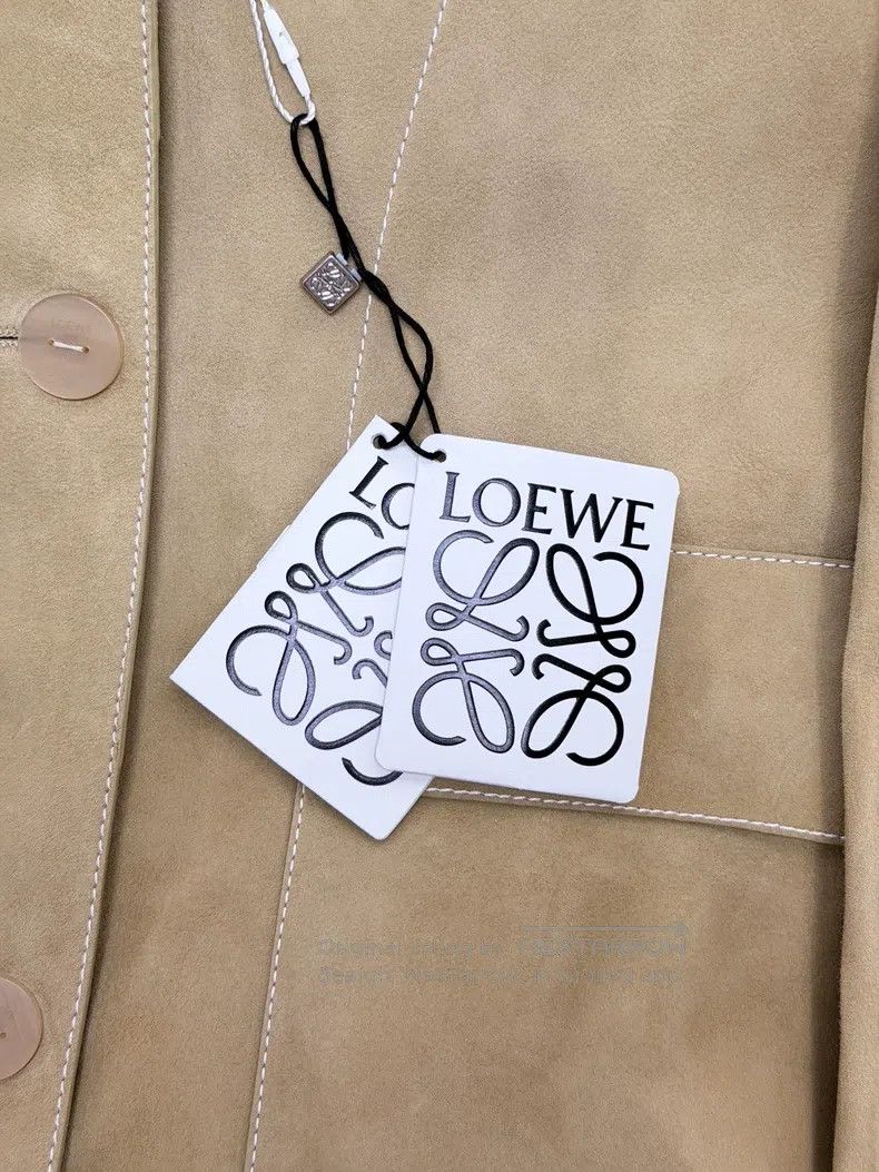 Loewe Loewe Camel Suede Short Leather Jacket Size XS / US 0-2 / IT 36-38 - 3 Thumbnail