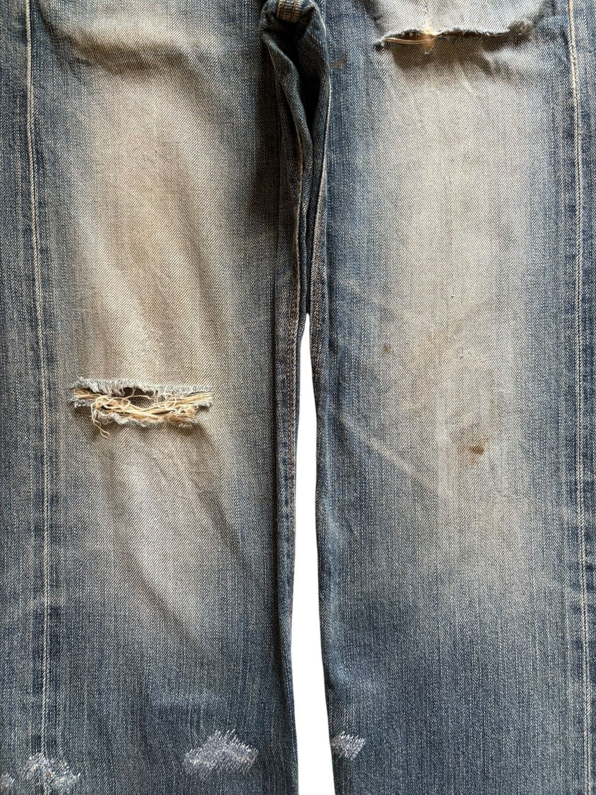 Edwin × Japanese Brand Vintage Japanese Edwin 505zx Selvedge Rusty Wash Loose Jeans Size US 29 - 6 Thumbnail