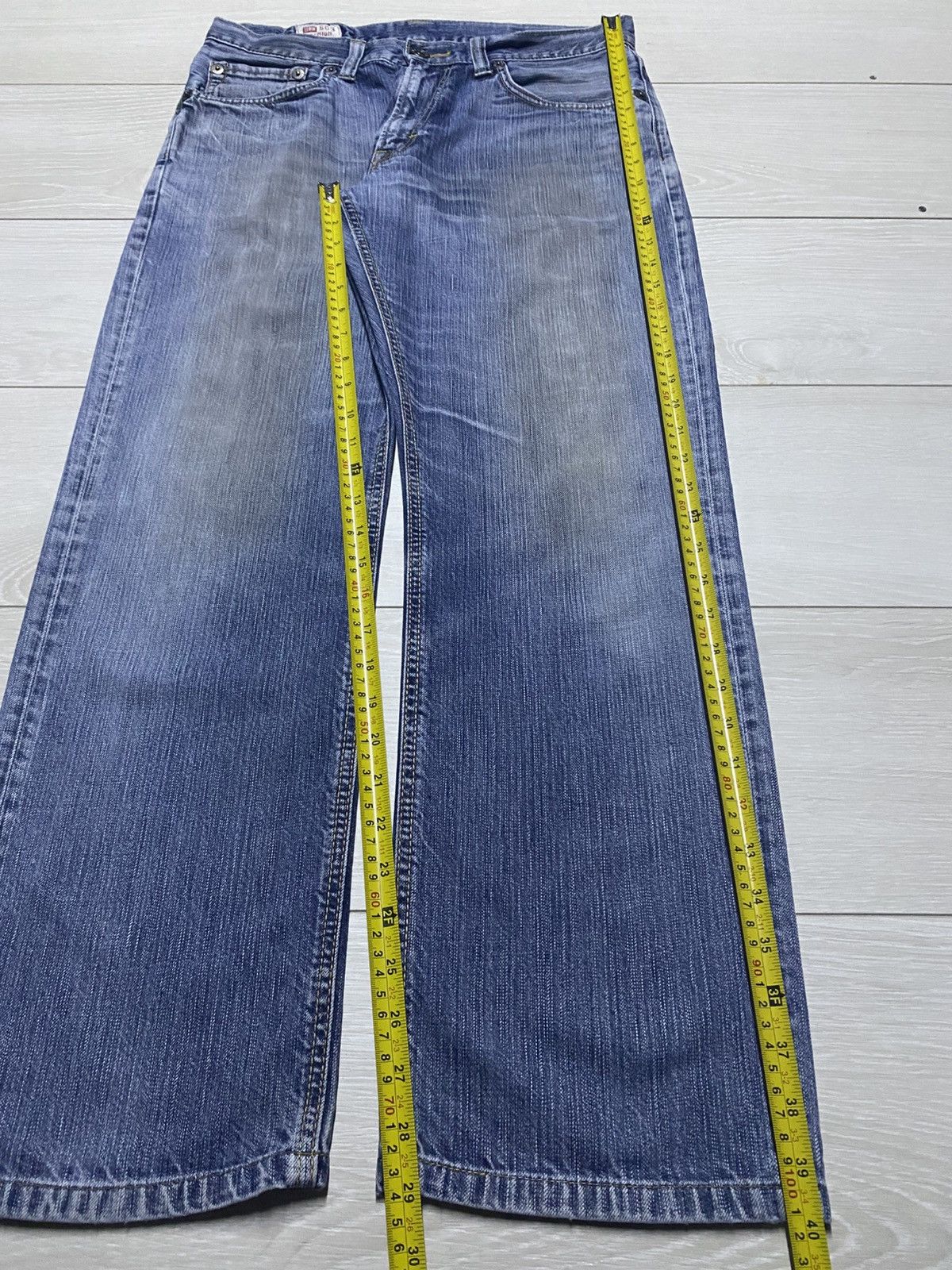 Edwin Vintage Edwin 503 Premium Grunge Distressed Loose Jeans Size US 33 - 14 Thumbnail