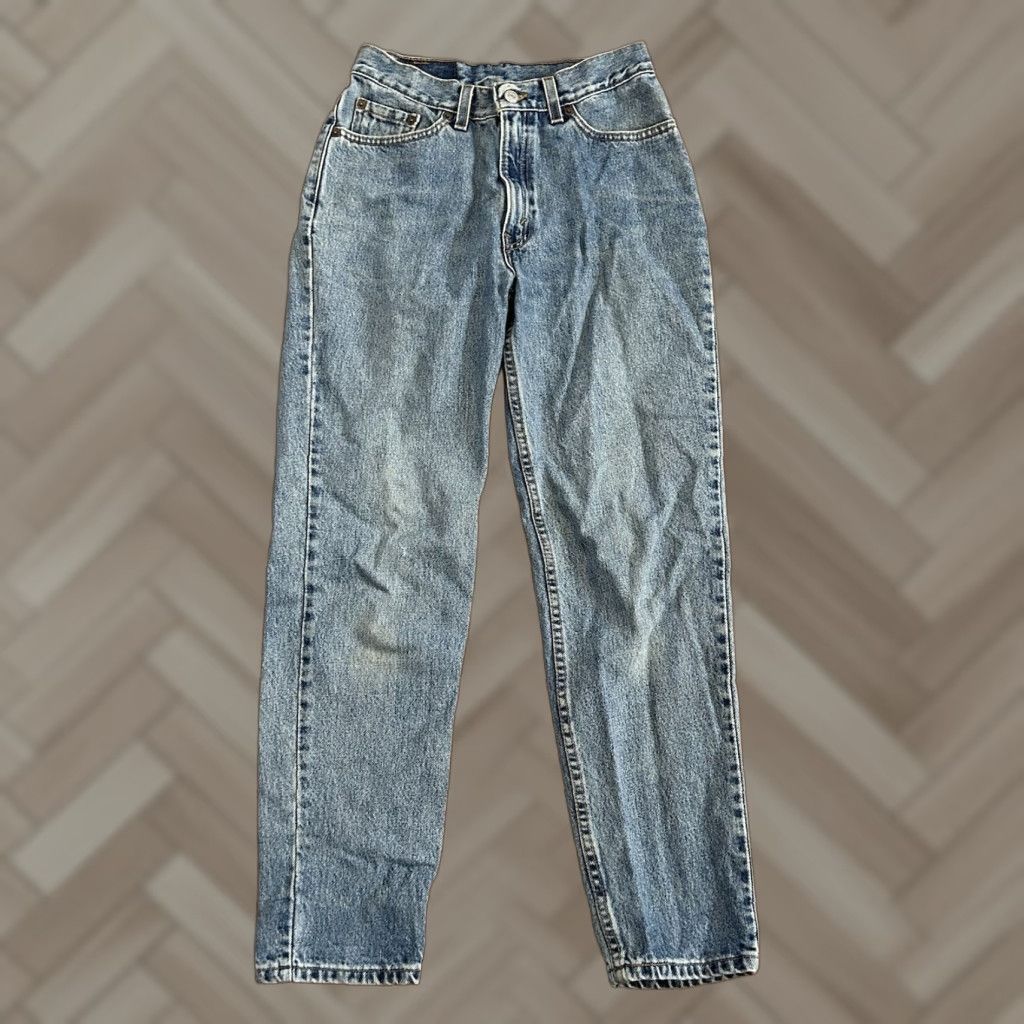 Levi's VINTAGE Levi's 512 Slim Fit Straight Leg Jeans Blue High Rise Juniors 9 Size 30" / US 8 / IT 44 - 1 Thumbnail