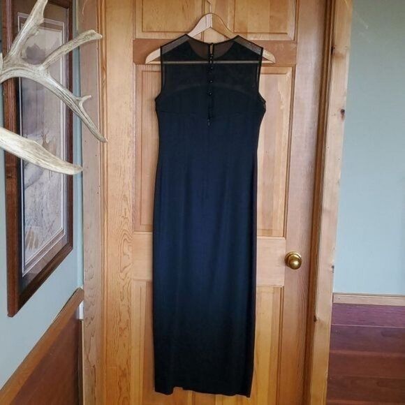 Vintage Liz Claiborne Night Embellished Sheer Sz. 8 Black Maxi Sleev Size M / US 6-8 / IT 42-44 - 6 Thumbnail