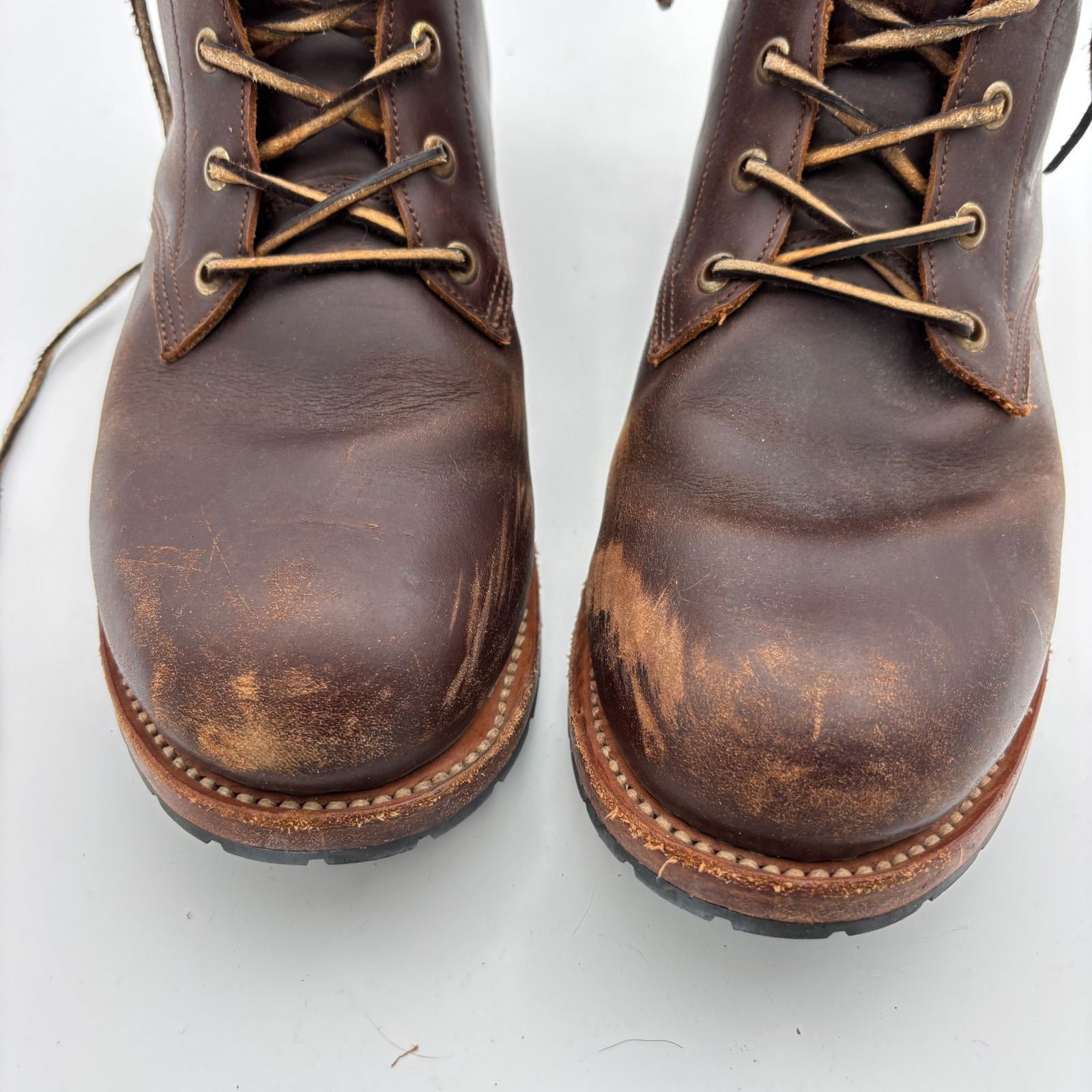 2120 Handcrafted 2120 Detroit Boot Leather Lace Up Work Boots Men's 10 Size US 10 / EU 43 - 9 Thumbnail