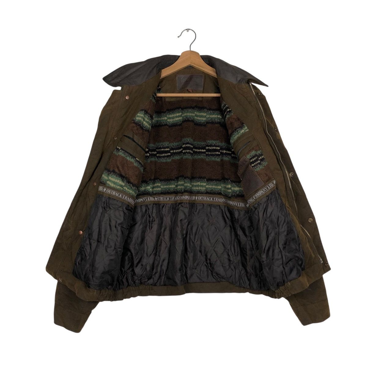 Vintage 🔥VINTAGE WAX JACKET HUNTING SURVIVAL MULTI POCKET UTBACK Size US M / EU 48-50 / 2 - 13 Thumbnail