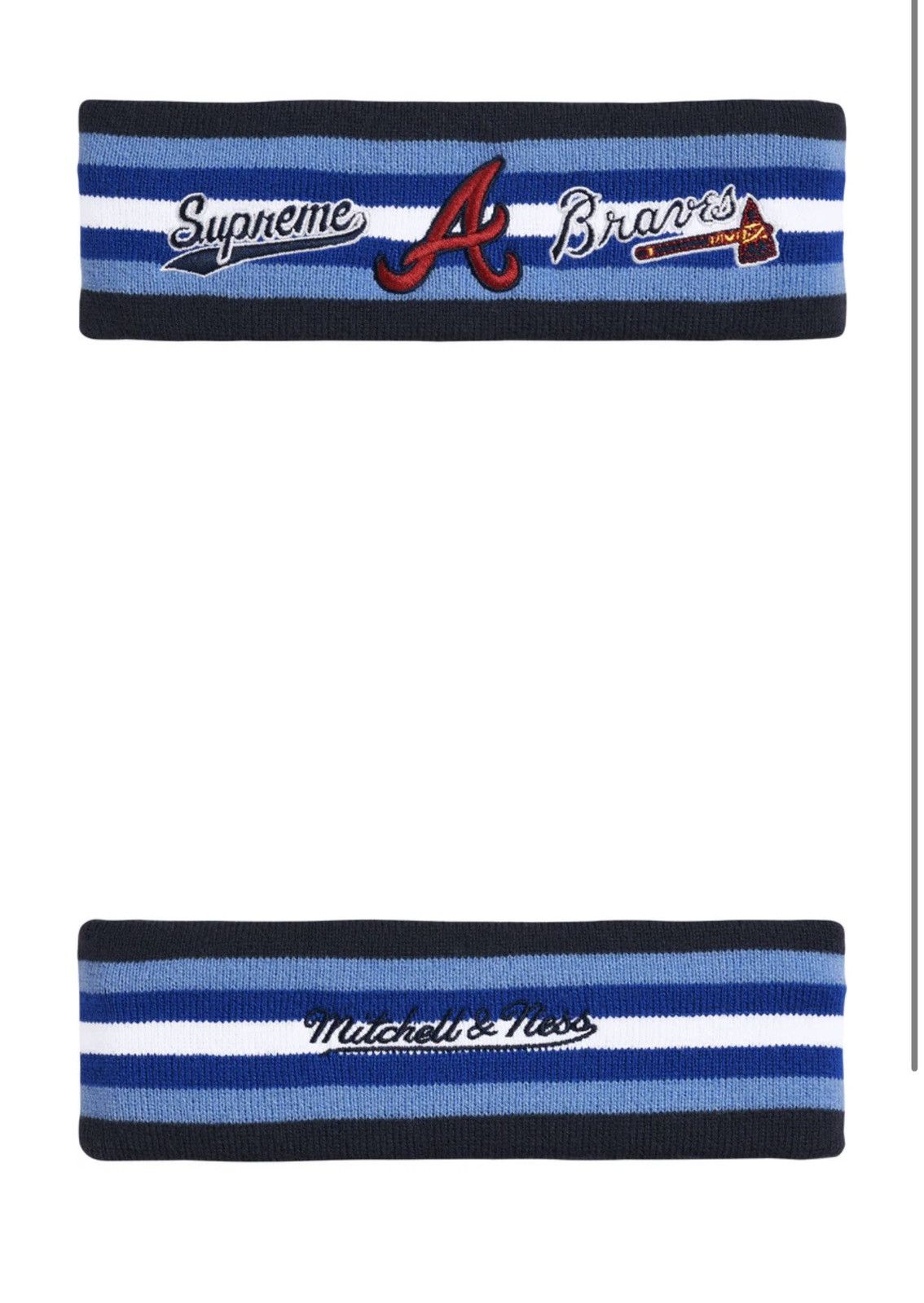 Supreme Supreme Mitchell & ness headband Atlanta braves Size ONE SIZE - 1 Thumbnail