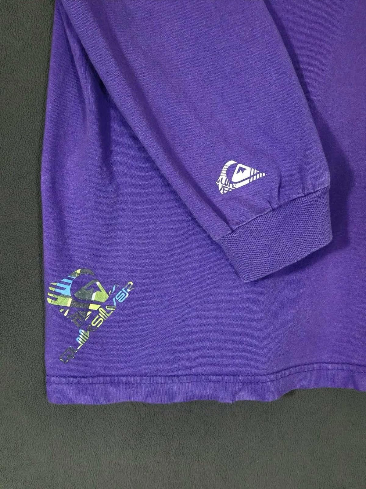 Quiksilver Vintage Quiksilver Purple Long Sleeve Surf Skate XL #3 Size US XL / EU 56 / 4 - 5 Thumbnail
