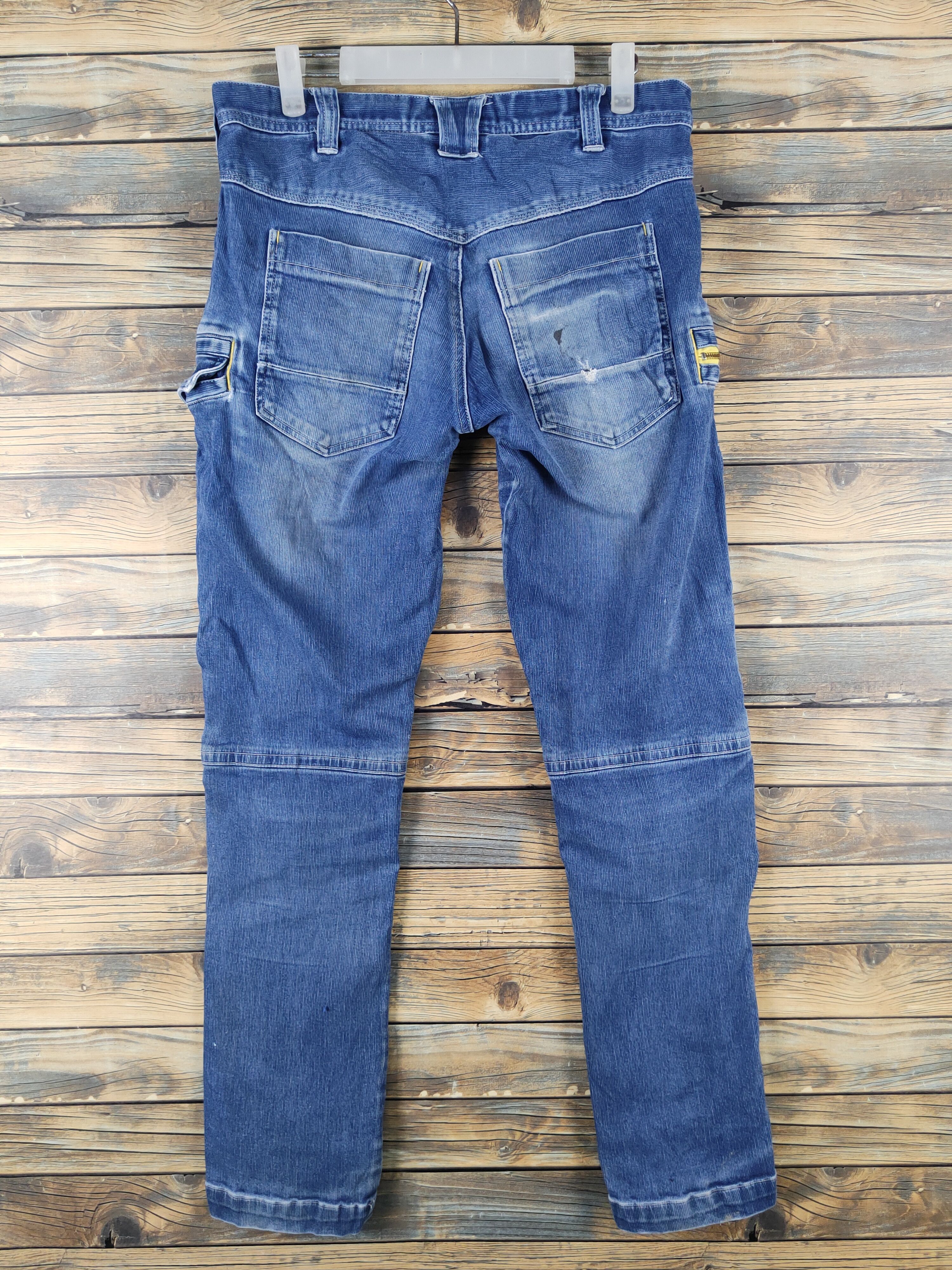 Japanese Brand Toraichi Blue Distressed Ripped Jeans #W2071 Size US 33 - 7 Thumbnail