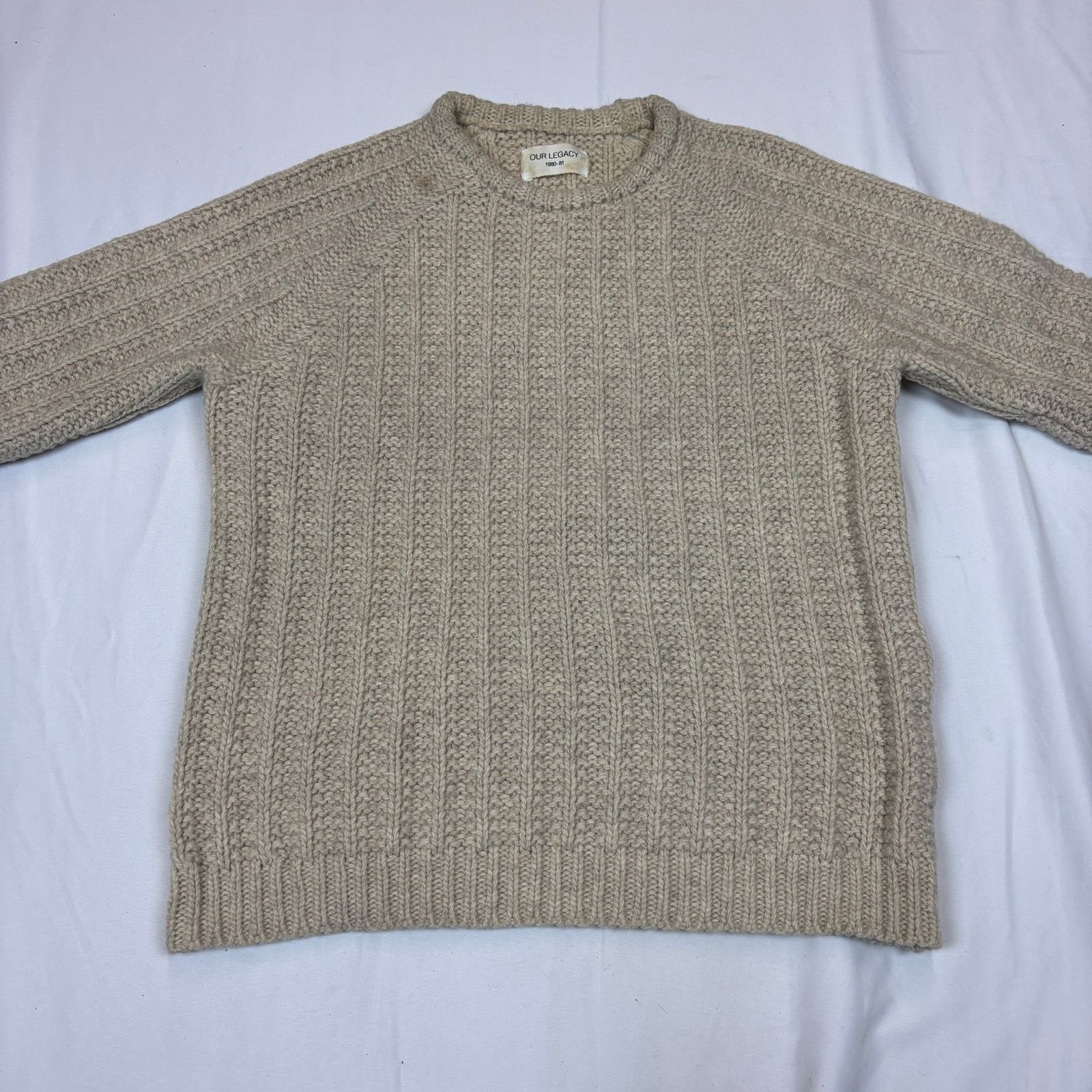 Our Legacy Our Legacy Wool Heavy Knitted Roundneck Sweater Men's M Size US M / EU 48-50 / 2 - 2 Thumbnail