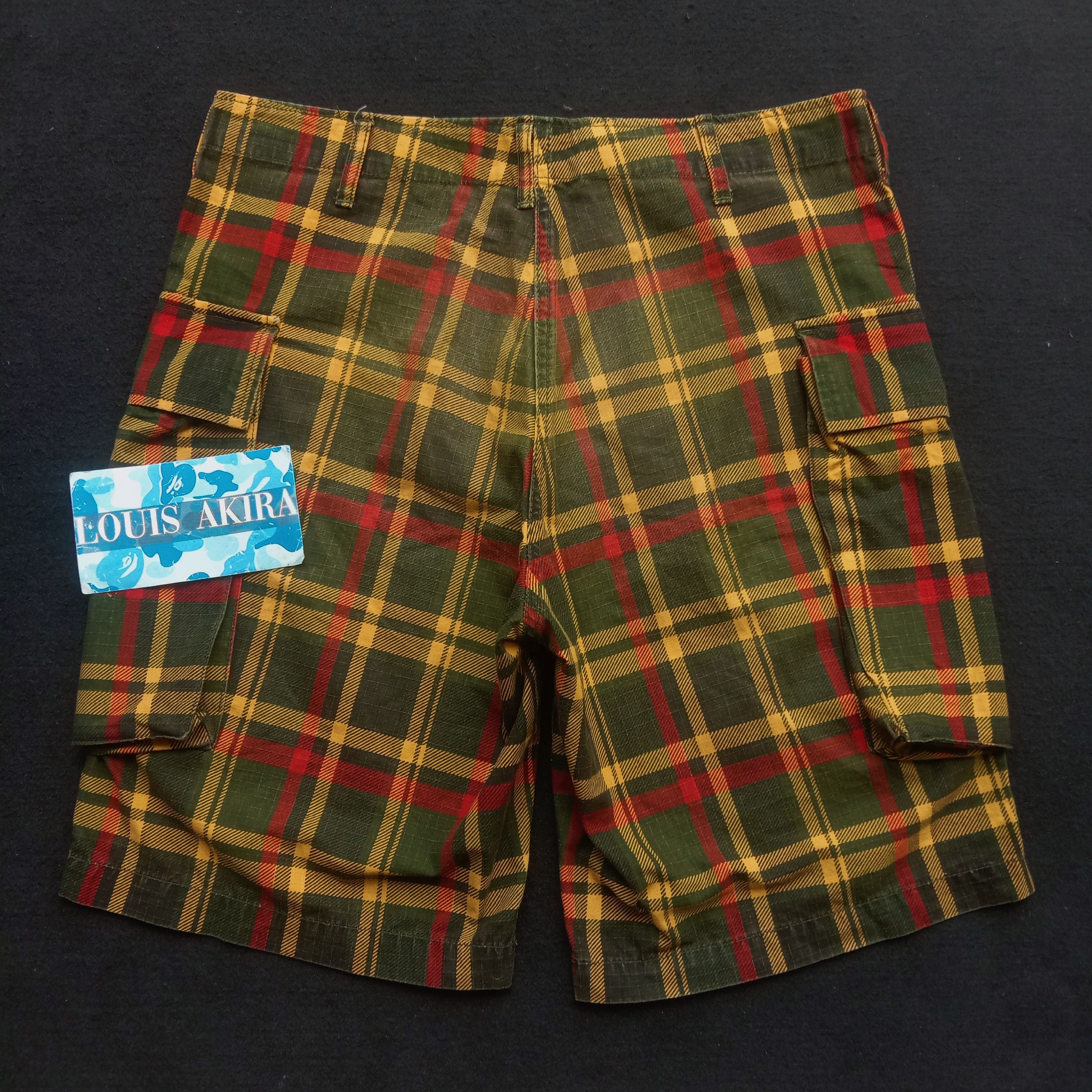 Bape 2008 Bape x Isetan Check Cargo Shorts Size US 32 / EU 48 - 7 Thumbnail