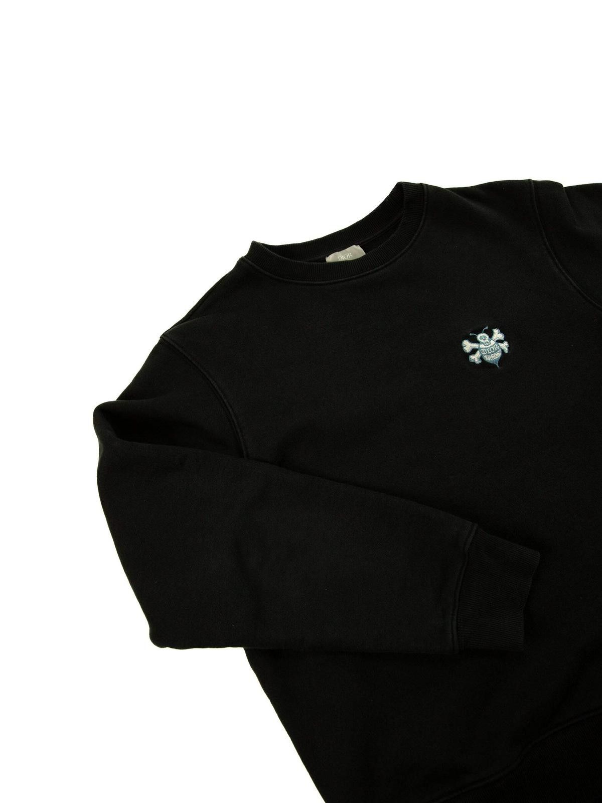 Dior Dior x Shawn Stussy Bee Black Sweatshirt Mens Small Black Size US S / EU 44-46 / 1 - 6 Thumbnail