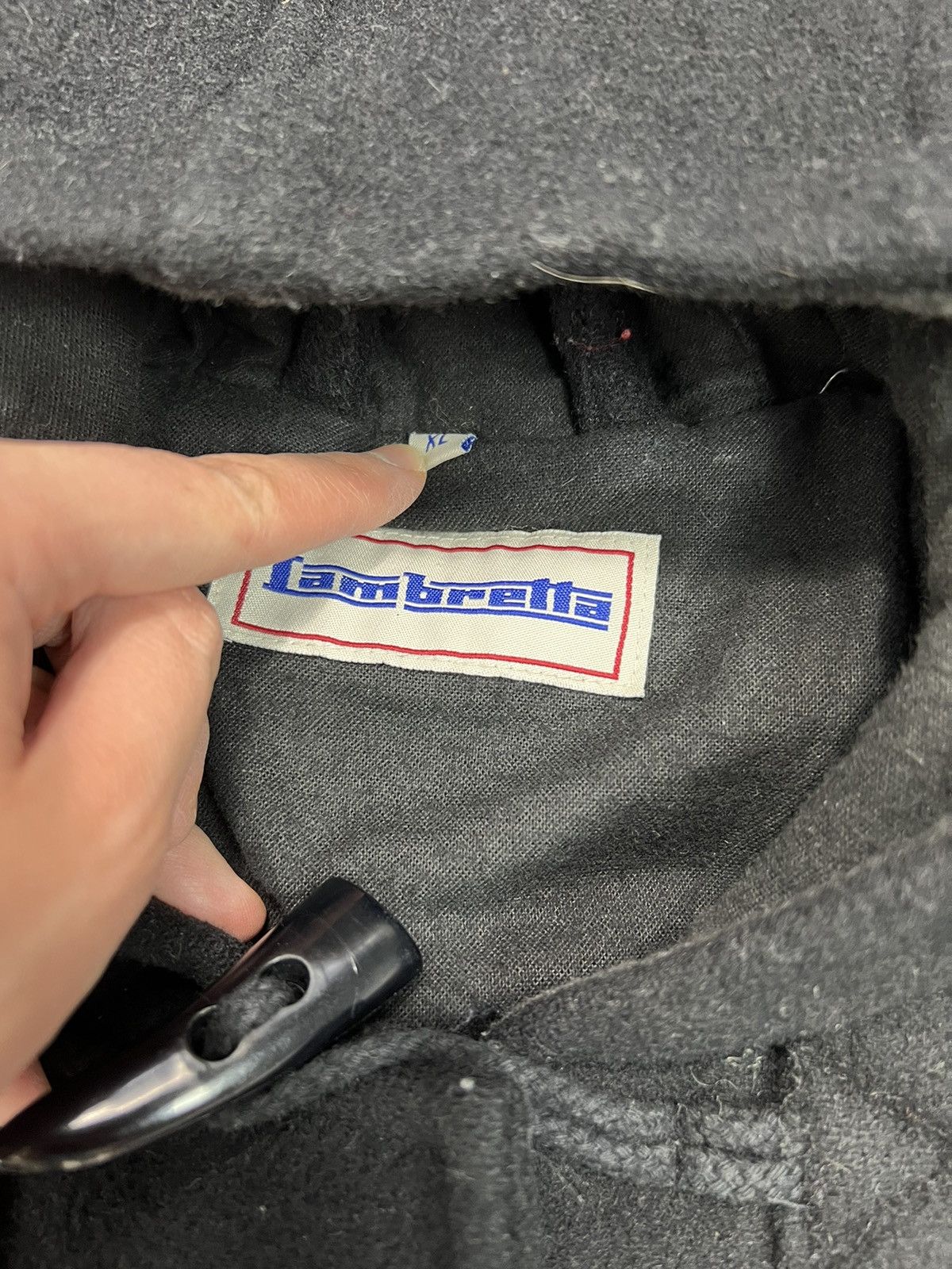 Lambretta Heavy Wool Coat Lambretta Black Rare Size US XL / EU 56 / 4 - 3 Thumbnail