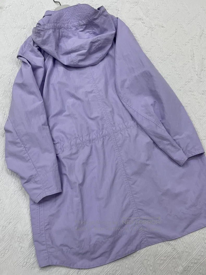 Hermes Hermes Purple Trench Coat, Loose Fit Size US M / EU 48-50 / 2 - 2 Thumbnail