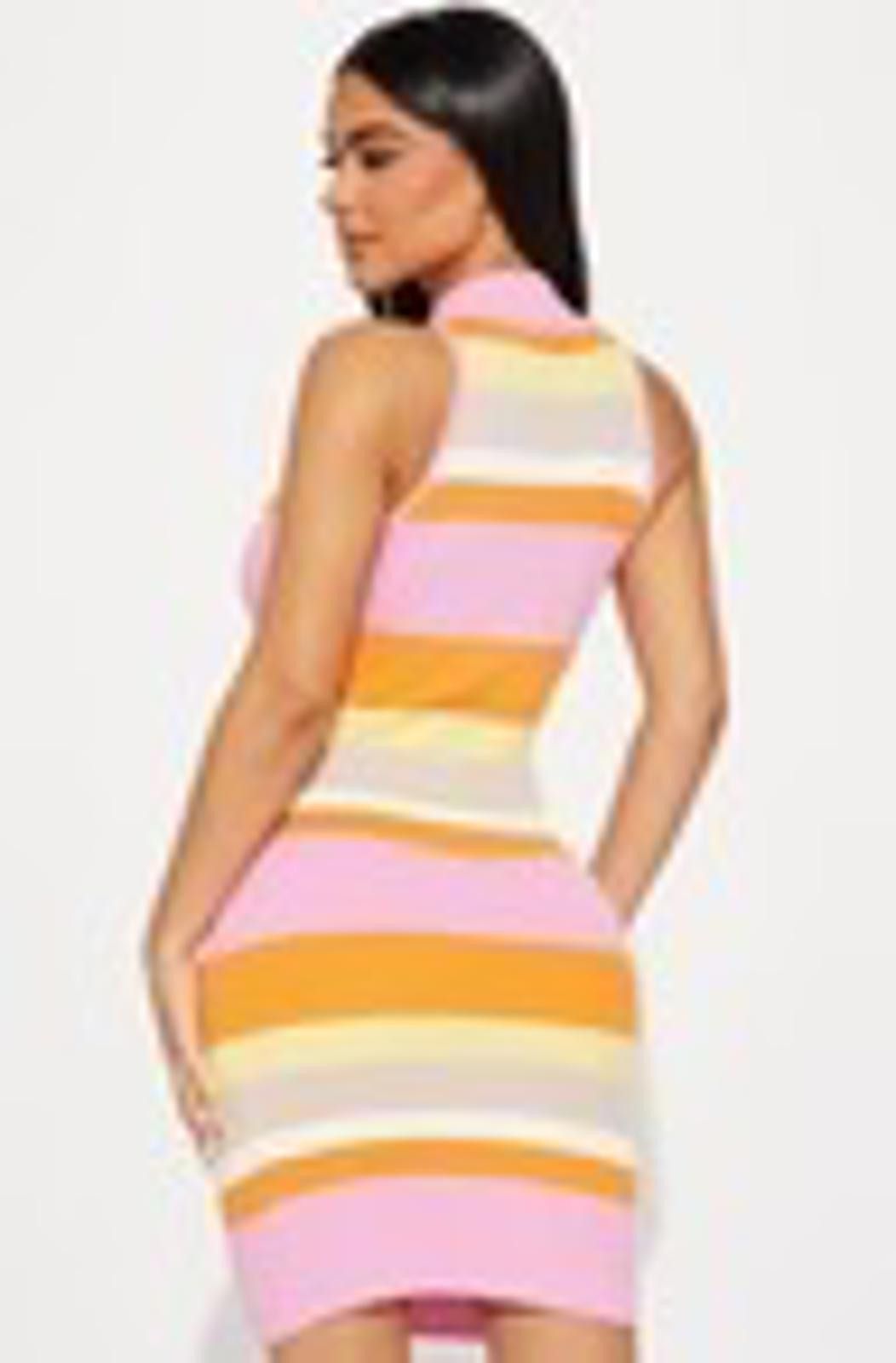 Fashion Nova Marisol Sweater Mini Dress - Pink/combo Size XL / US 12-14 / IT 48-50 - 2 Thumbnail