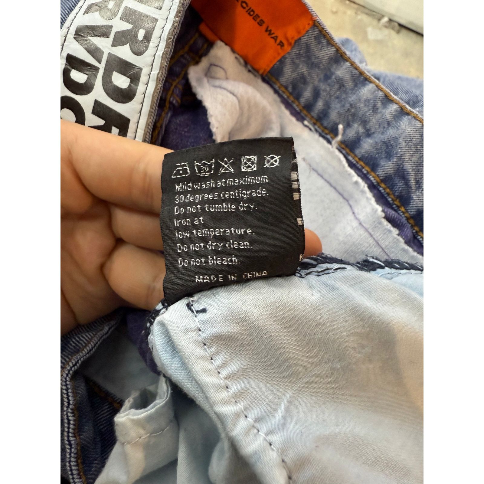 Who Decides War WDW Purple Window Blue Jeans Size US 26 / EU 42 - 5 Thumbnail