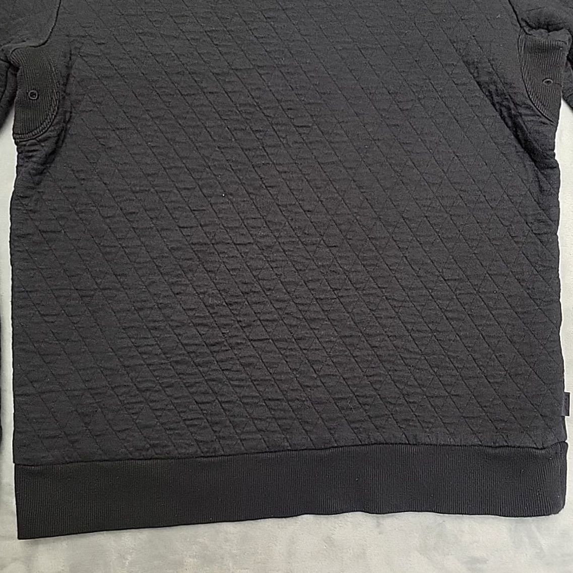 Converse Converse Sweatshirt Mens L Black Quilted Crewneck Pullover Heritage Jack Purcell Folded Logo Size US L / EU 52-54 / 3 - 2 Thumbnail