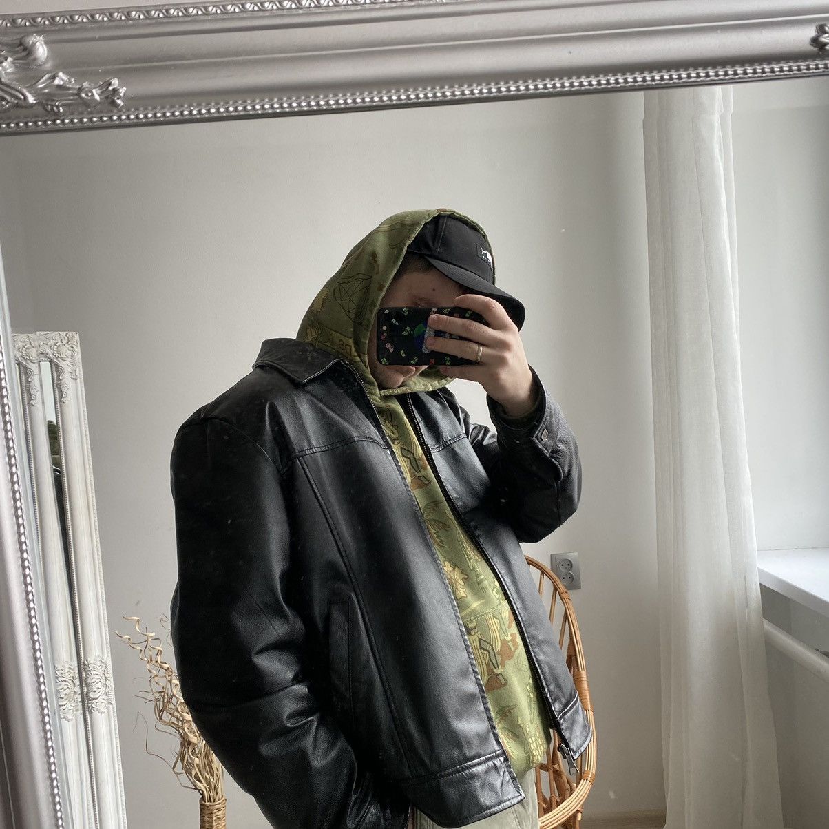 Genuine Leather 🏍 Vintage Moto Genuine Leather Racing Jacket Y2k Motorcycle Size US L / EU 52-54 / 3 - 13 Thumbnail