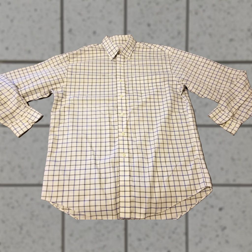 Brooks Brothers Brooks Brothers Dress Shirt M Medium White Button Cotton Mens Size 40R - 1 Thumbnail