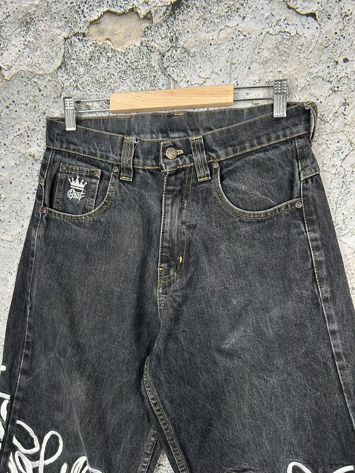 Vintage Vintage Bsat Rap Baggy Denim Pants Streetwear 90s Skate Size US 30 / EU 46 - 7 Thumbnail