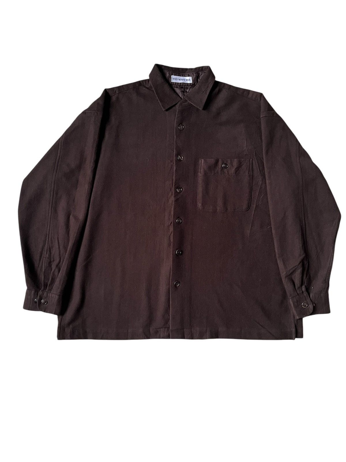 Issey Miyake Issey miyake shirt wool brown Size US XL / EU 56 / 4 - 7 Thumbnail