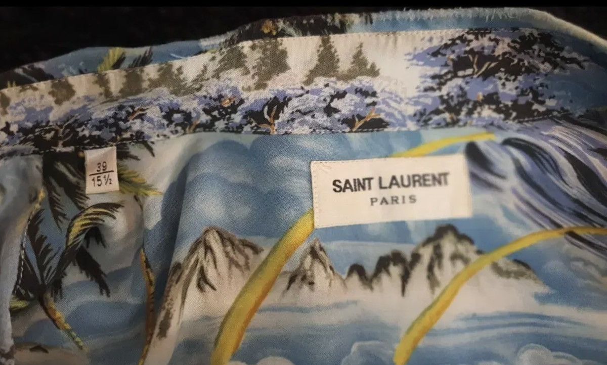 Saint Laurent Paris Saint Laurent Hedi Slimane SS16 Surf Sound Hawaiian Shirt Size US L / EU 52-54 / 3 - 4 Thumbnail