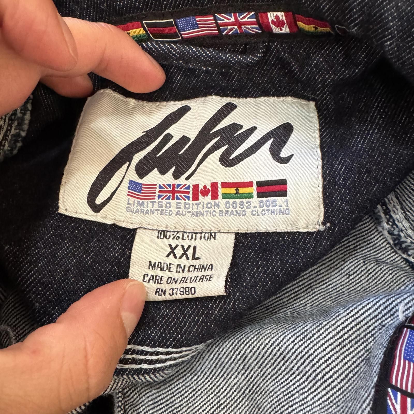 Fubu Vintage Fubu Denim Jacket International Hip Hop Rap Size US XXL / EU 58 / 5 - 3 Thumbnail