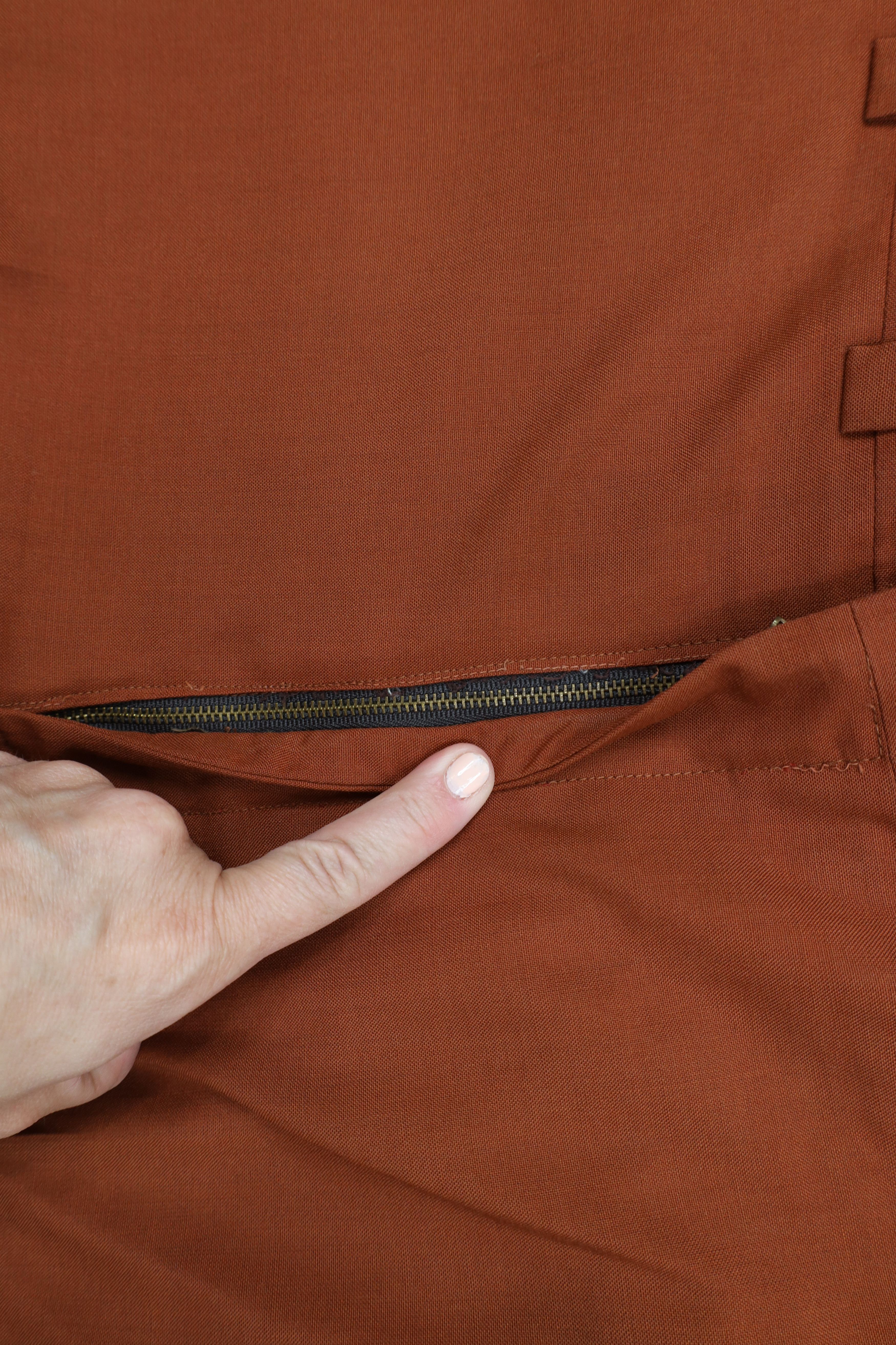 Vintage Vintage 60s Rockabilly Bell Bottoms Pants Orange USA Size US 36 / EU 52 - 5 Thumbnail