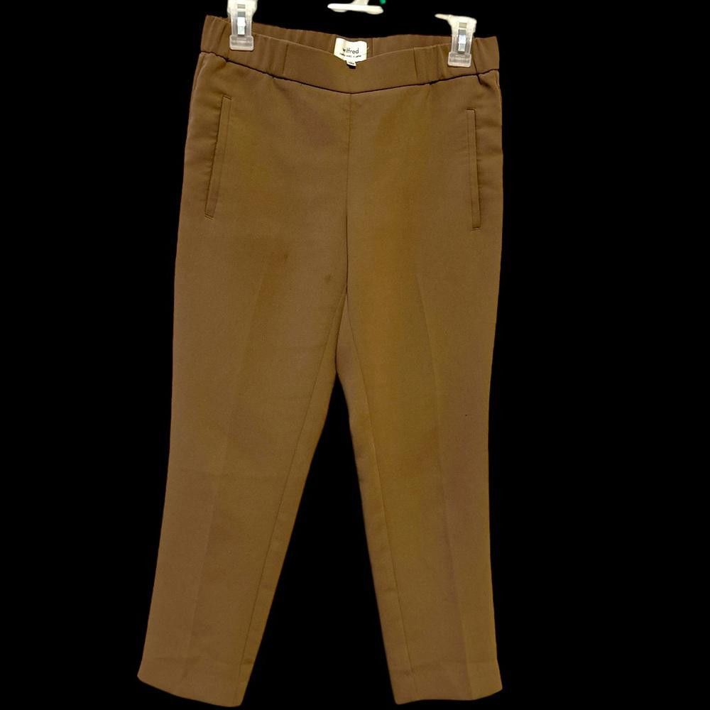 Designer Wilfred Brown Pull-On Pants Size 0 Size 25" / US 0 / IT 36 - 1 Thumbnail