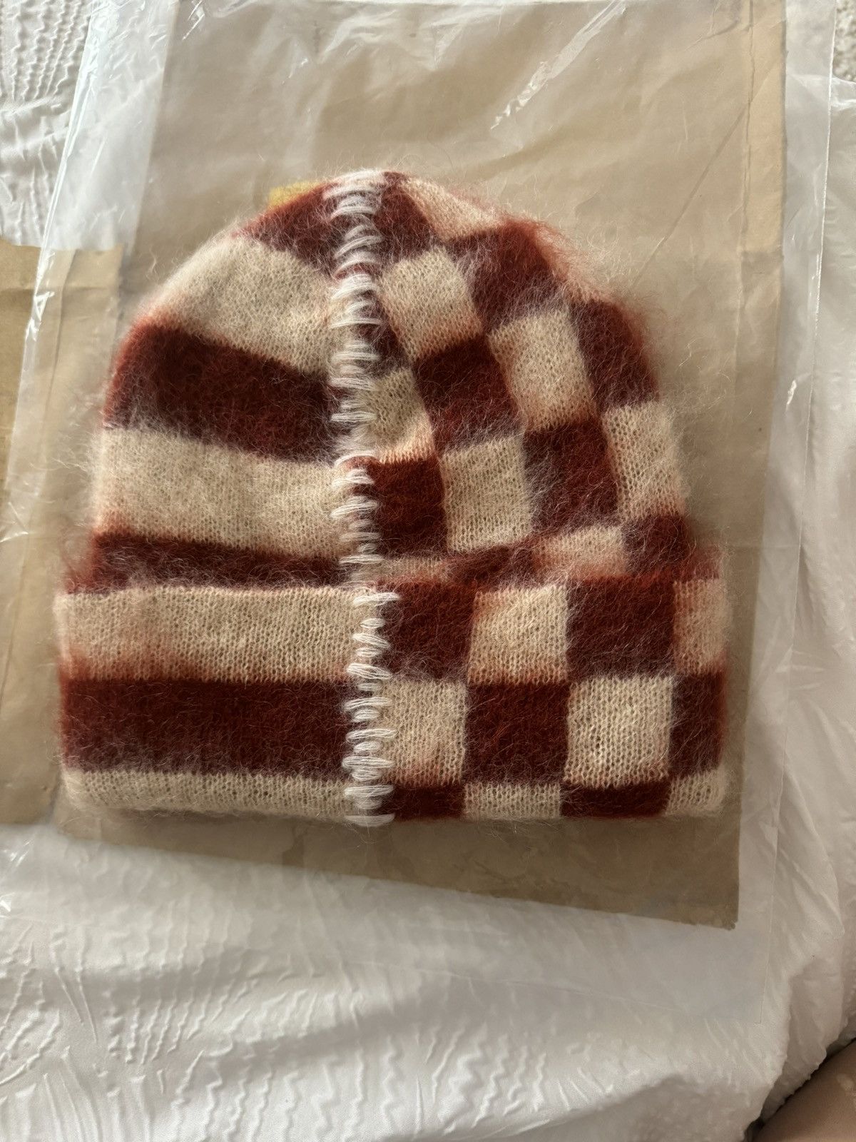 NAKED WOLFE SOLD - NAKED WOLFE MOHAIR KNIT BEANIE Size ONE SIZE - 2 Thumbnail