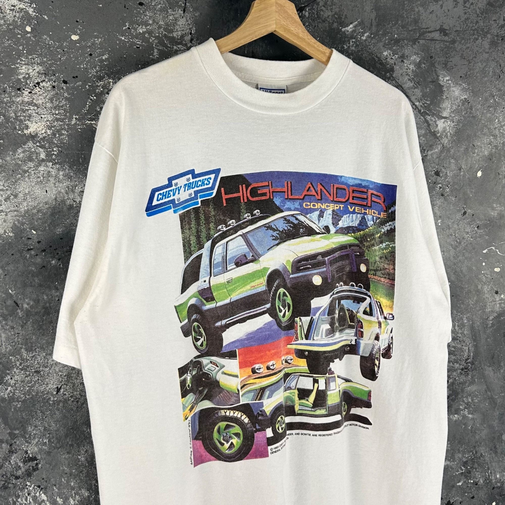 Chevrolet × Vintage Vintage 1993 Chevrolet Highlander shirt Size US XL / EU 56 / 4 - 2 Thumbnail