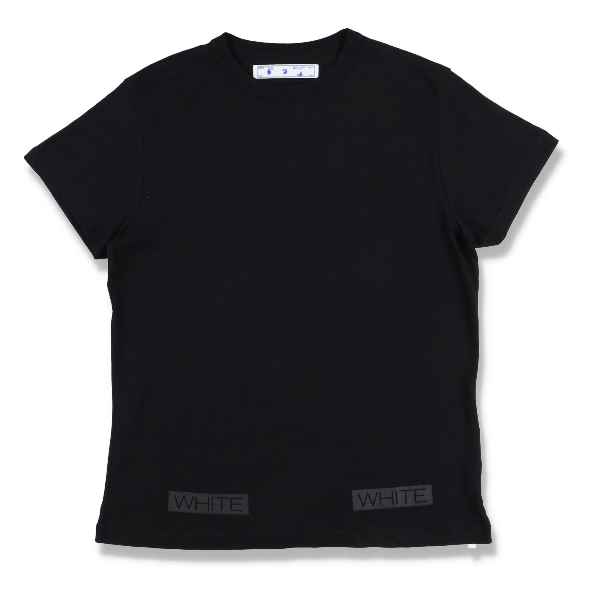 Off-White Black and Orange Velvet Box Logo T-Shirt Size US XXS / EU 40 - 5 Thumbnail