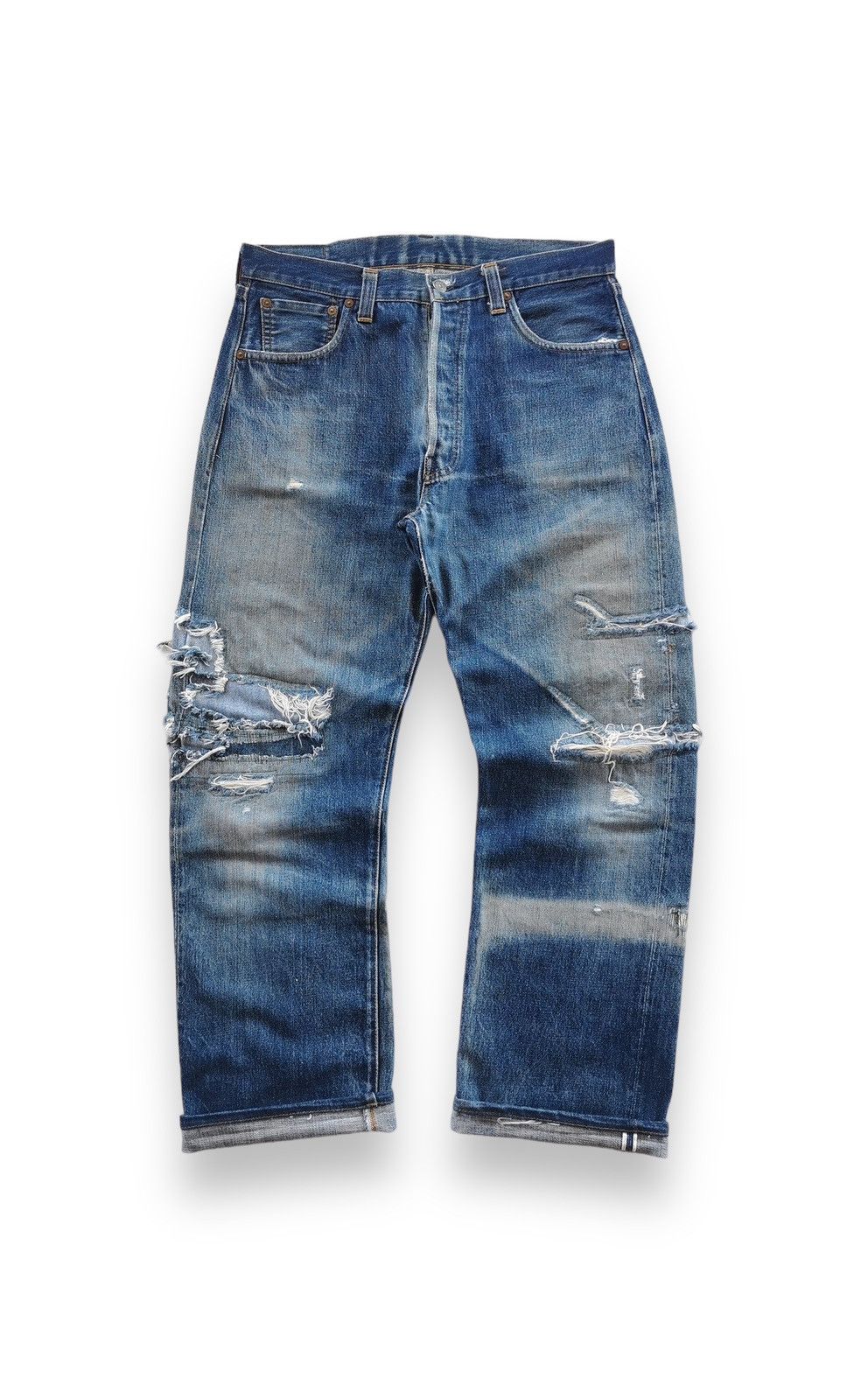 Levi's × Vintage × Who Decides War Levis 501xx Selvedge Style Who Decide War Size US 33 - 1 Thumbnail
