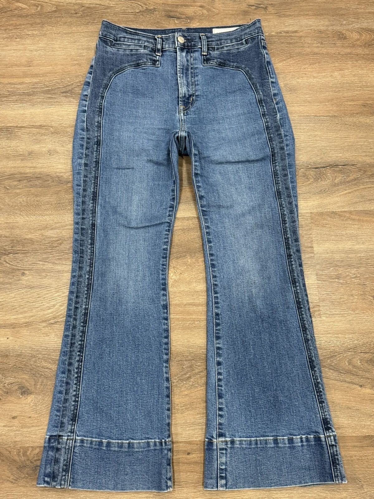 Gap GAP 70s Flare High Rise Jeans 28P Blue Denim Bell Bottom Y2K Size 28" / US 6 / IT 42 - 3 Thumbnail