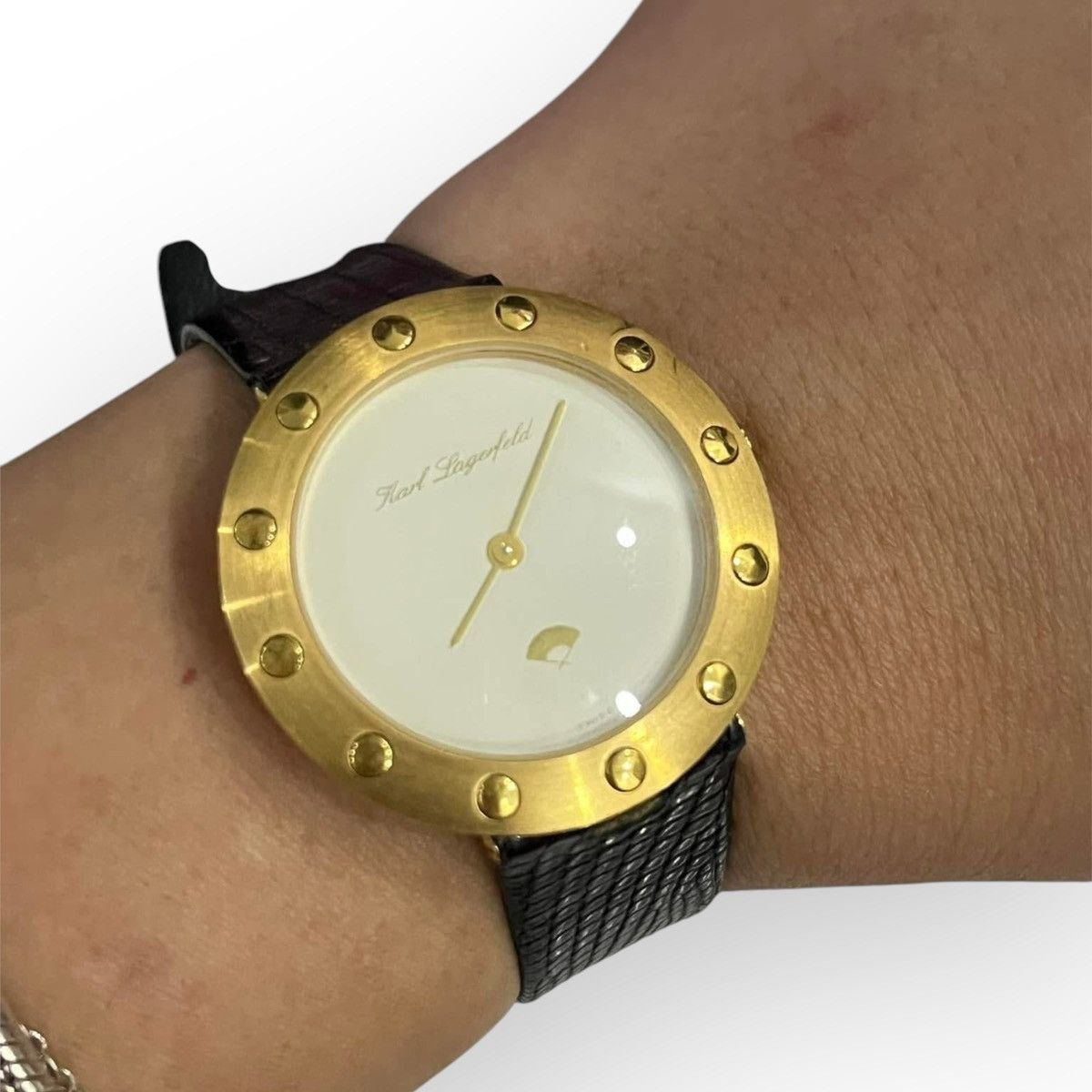 Karl Lagerfeld Vintage Rare 80s Karl Lagerfeld Swiss Made Watch Size ONE SIZE - 6 Thumbnail