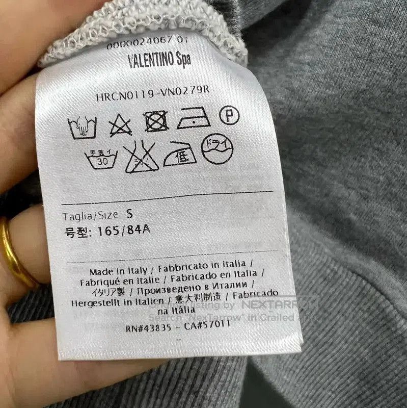 Valentino Valentino Gray Cotton Logo Hoodie for Women . Size S / US 4 / IT 40 - 4 Thumbnail
