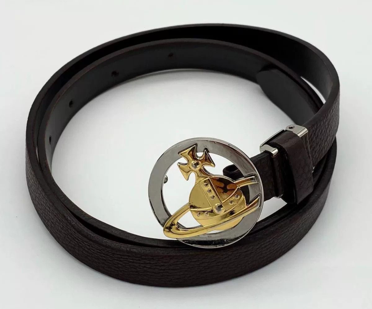 Vivienne Westwood Vivienne Westwood Spherical Metal Brown Belt Size ONE SIZE - 1 Thumbnail