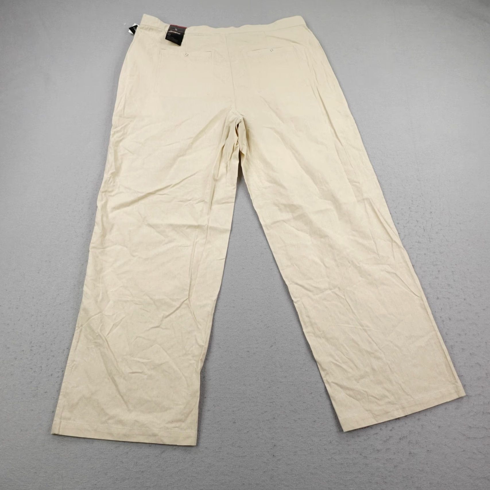 Southpole VINTAGE Southpole Pants Mens 2XL Beige Linen Baggy Relaxed Deadstock Y2K Size US 39 - 6 Thumbnail