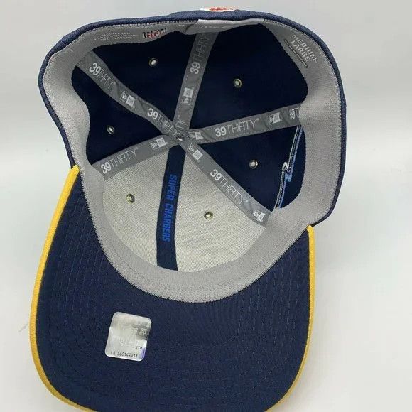New Era Los Angeles Chargers Logo M/L Hat Fitted Stretch Cap Size ONE SIZE - 3 Thumbnail
