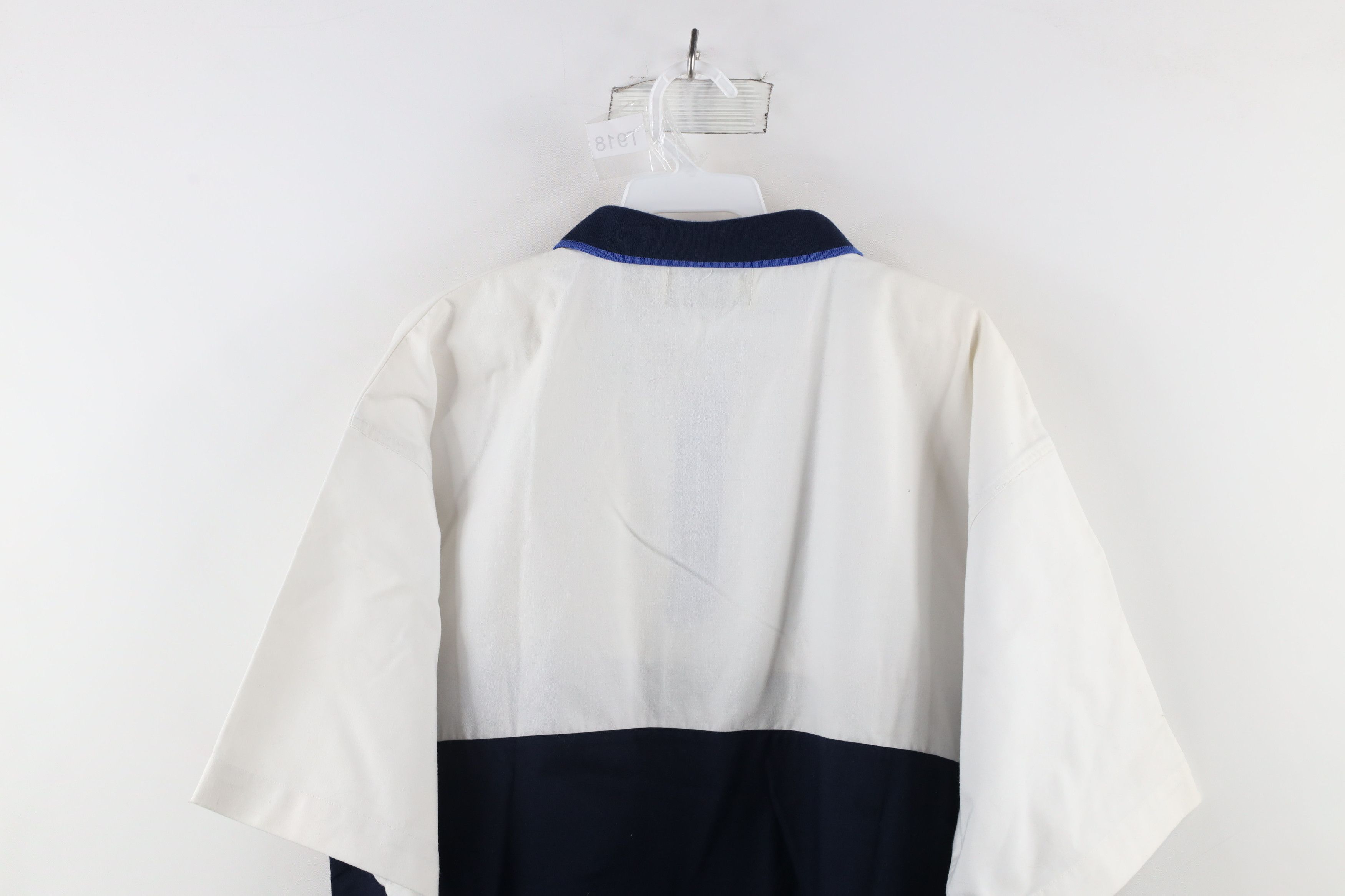 Vintage Vintage 90s Streetwear Block Collared Pullover Polo Shirt Size US L / EU 52-54 / 3 - 9 Thumbnail