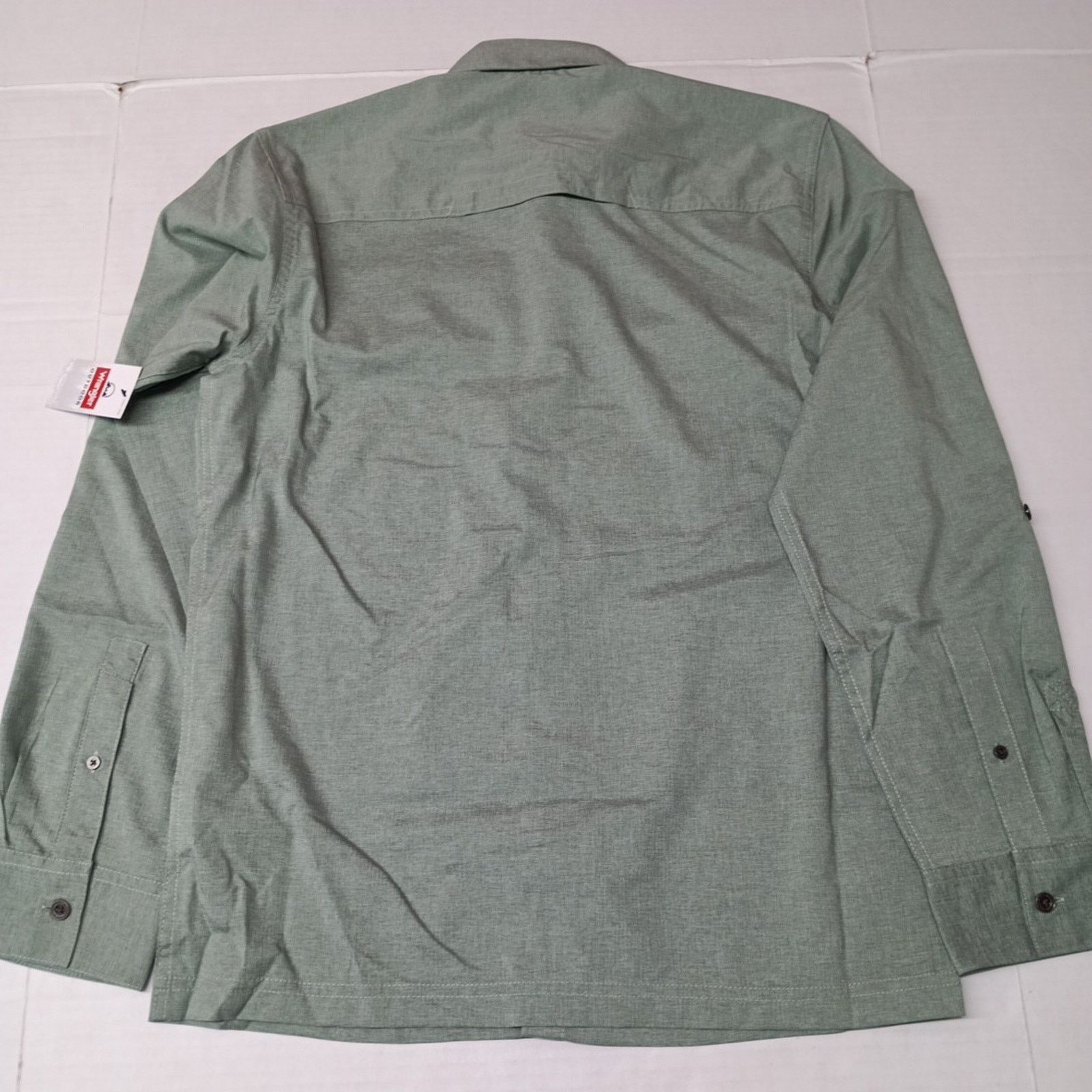 Wrangler Wrangler Men's S Green Hike Shirt Vented Roll Tab UPF 40+ Size US S / EU 44-46 / 1 - 10 Thumbnail