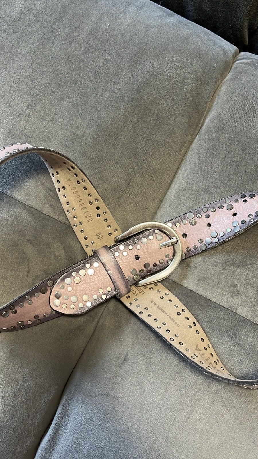 Japanese Brand × Vintage Vintage Rhinestones Distressed bb simon style belst Size ONE SIZE - 2 Thumbnail