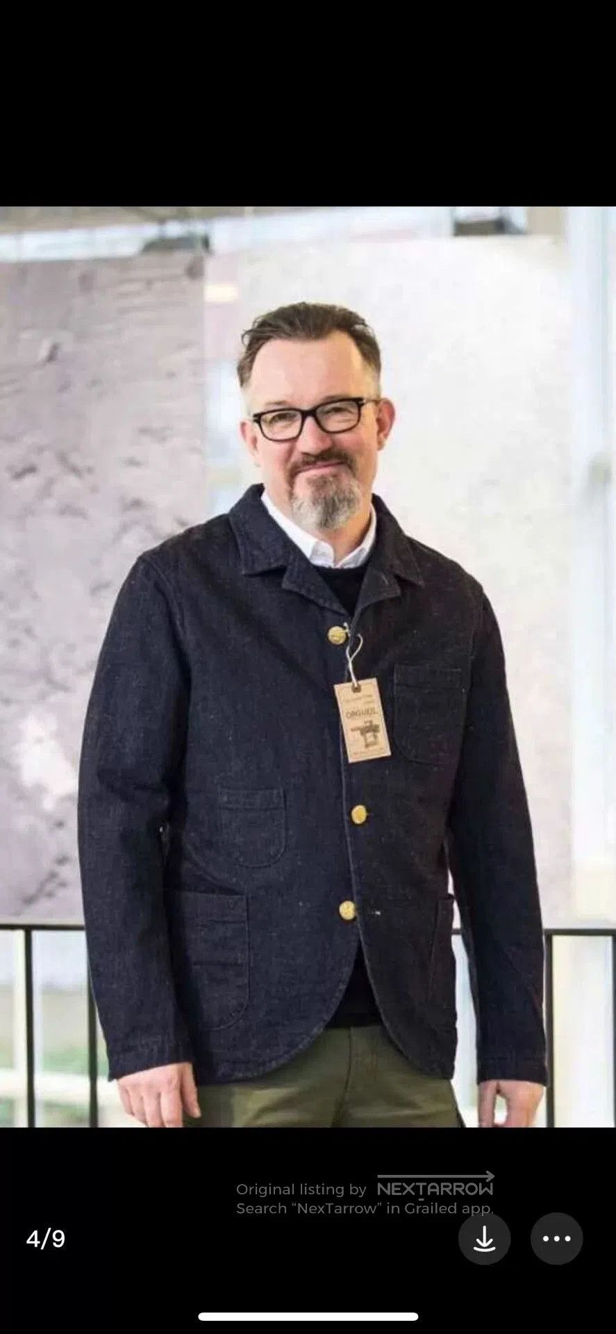 Visvim vintage denim blazer with gold buttons. Size US M / EU 48-50 / 2 - 2 Thumbnail