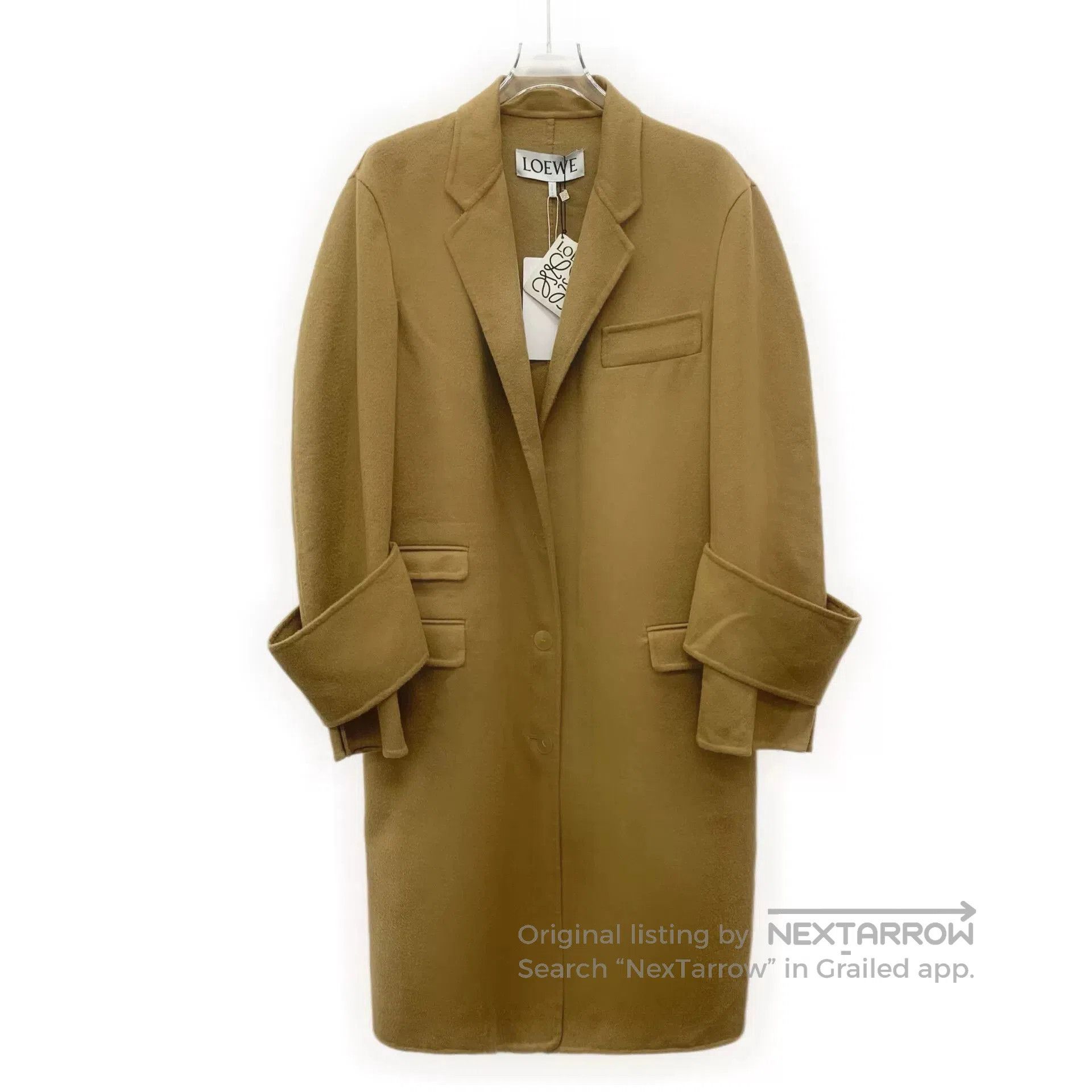 Loewe Loewe Brown Wool Collar Long Coat. Size XXS / US 00 / IT 34 - 1 Thumbnail