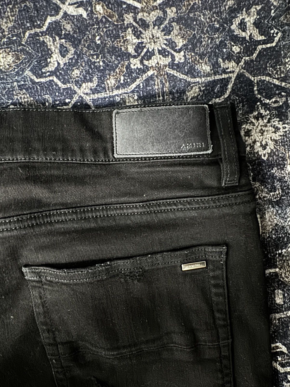 Amiri Amiri Black Leather Mx1 Jeans Size US 36 / EU 52 - 6 Thumbnail