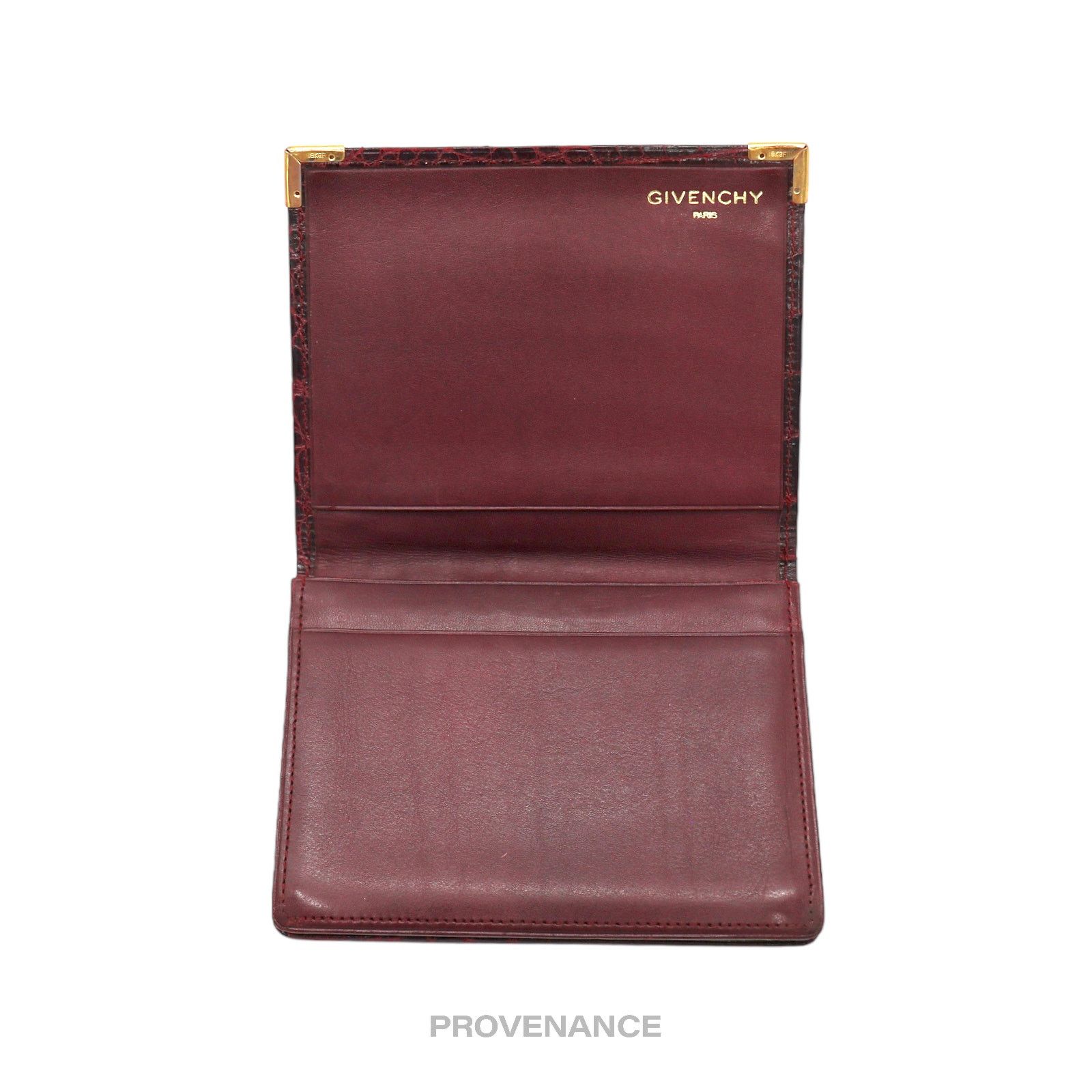 Givenchy 🔴 Givenchy Pocket Organizer Wallet - Burgundy Crocodile Size ONE SIZE - 6 Thumbnail