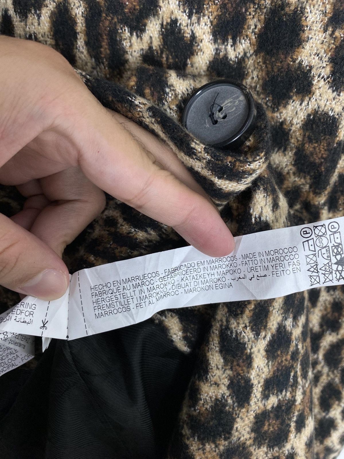 Zara Rare‼️ ZARA Leopard Print Jacquard Coat Size S / US 4 / IT 40 - 9 Thumbnail