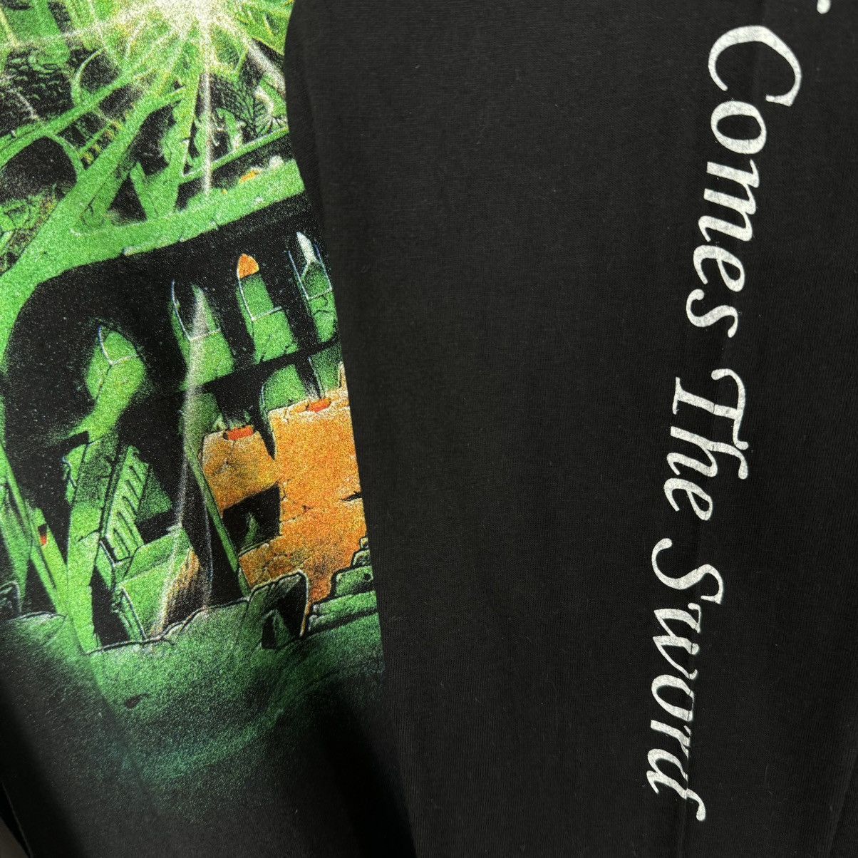 Band Tees Vintage 1999 Ancient Halls of Eternity Metal LS T Shirt Size US XL / EU 56 / 4 - 6 Thumbnail