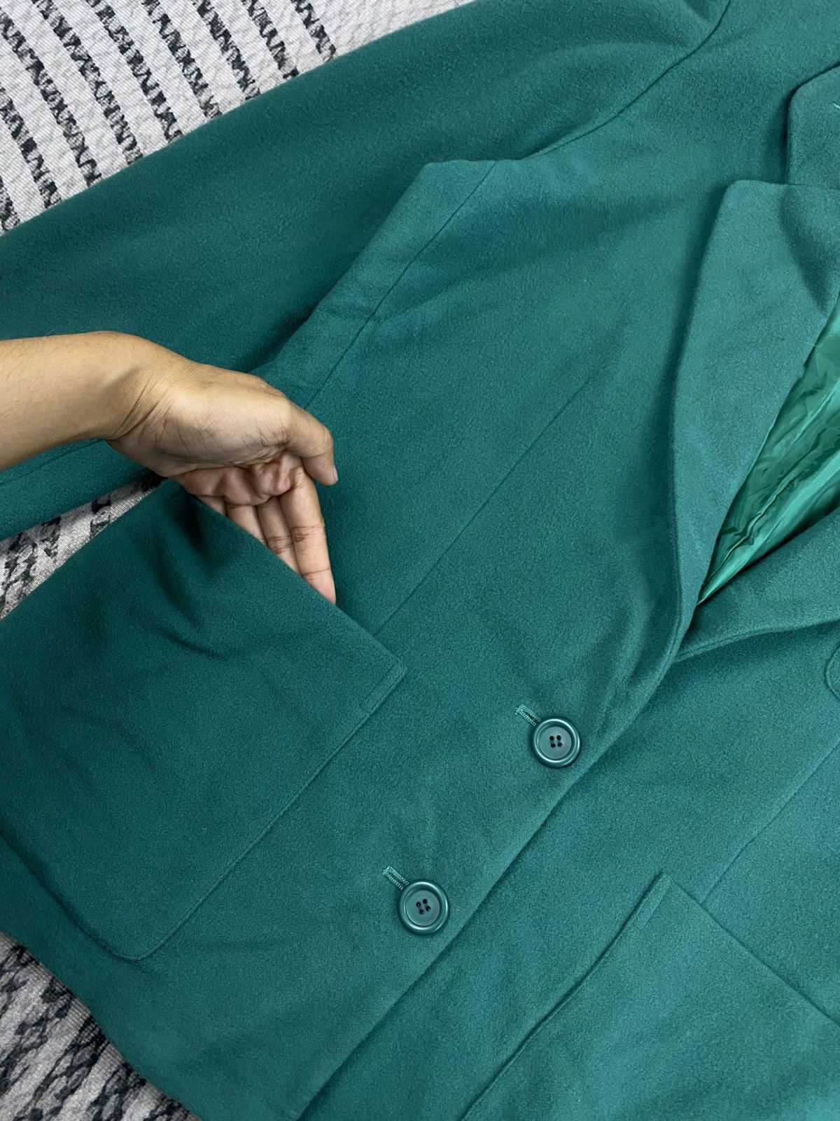 Christian Dior Monsieur Vtg Christian Dior Sports Double Button Green Blazer Size M / US 6-8 / IT 42-44 - 7 Thumbnail
